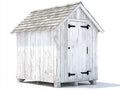 Abri de jardin en bois style chalet 120x100x180 cm - blanc vieilli - rangement extérieur porte unique